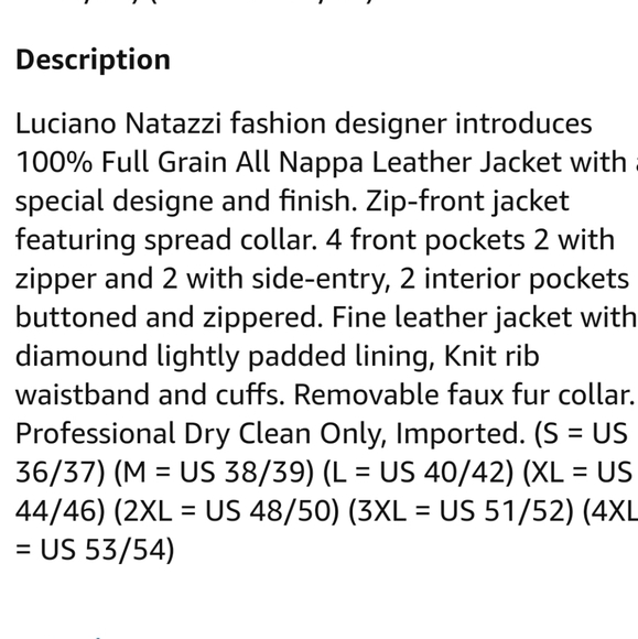 Luciano Natazzi New Nappa Leather Bomber Jacket - Picture 13 of 14